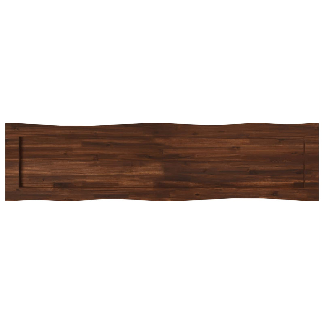 Rektangulært Bordplade 90 x 50 x 3,5 cm Rektangulær Mørk Brun