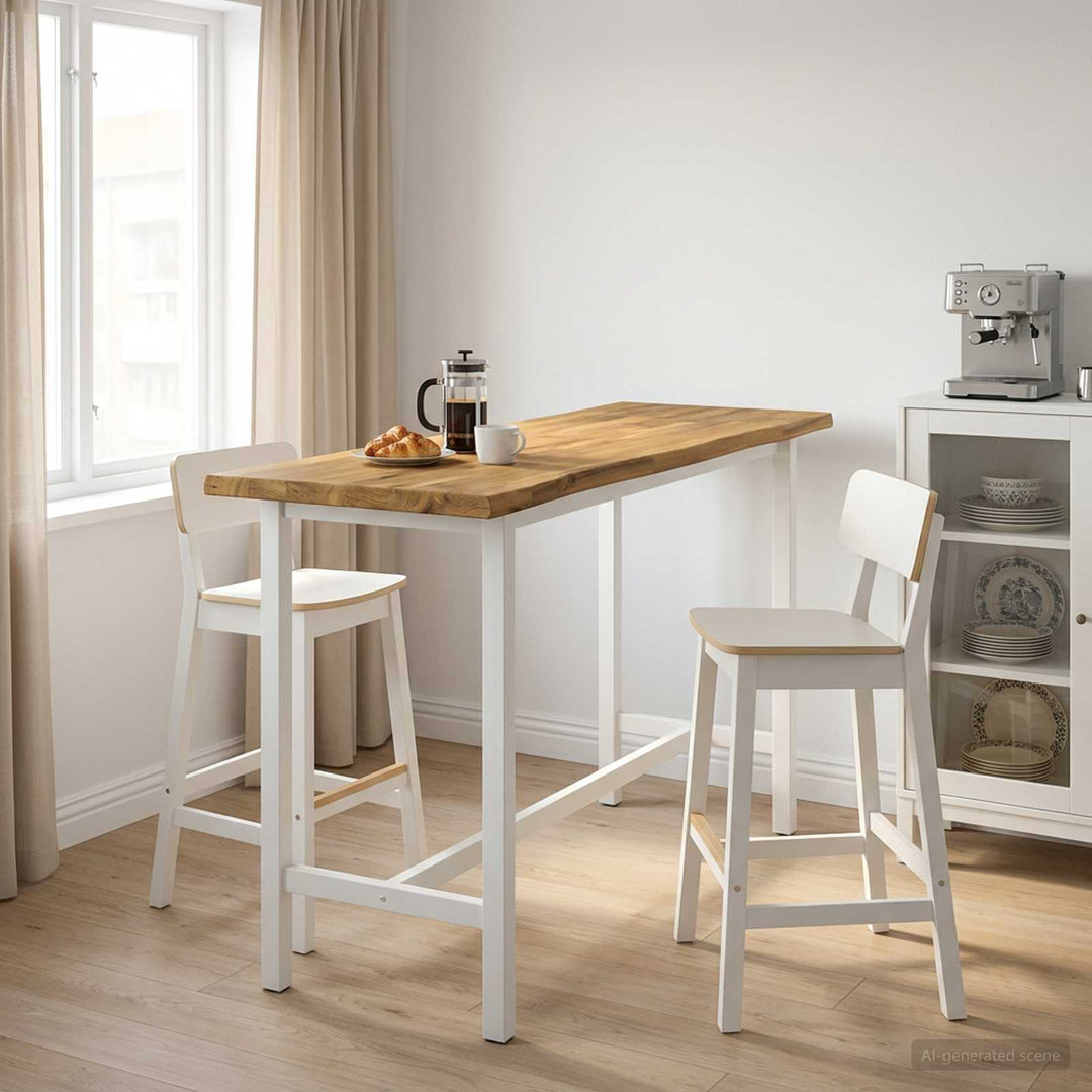 Rektangulært Bordplade 90 x 50 x 3,5 cm Rektangulær Hvid