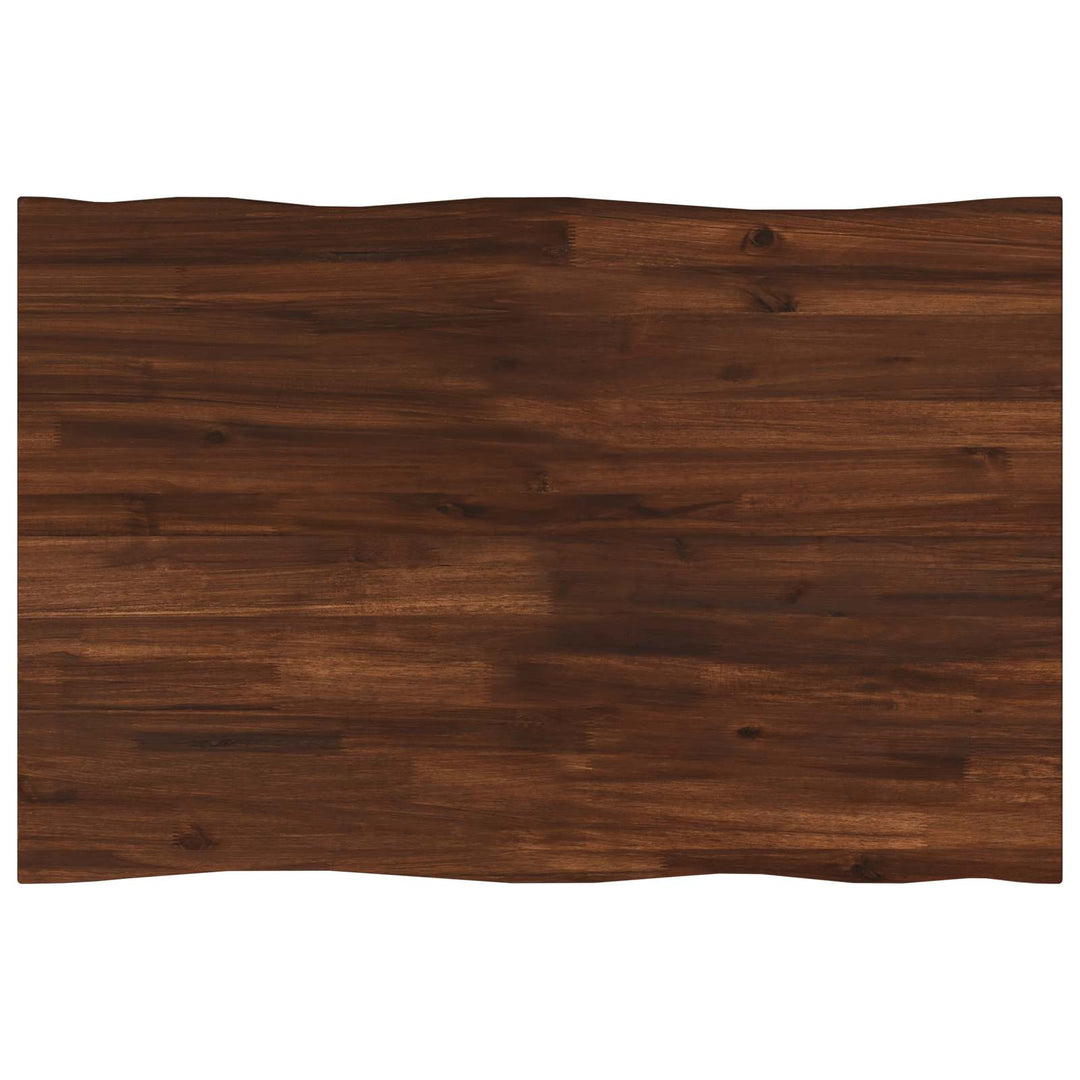 Rektangulært Bordplade 90 x 50 x 3,5 cm Rektangulær Mørk Brun