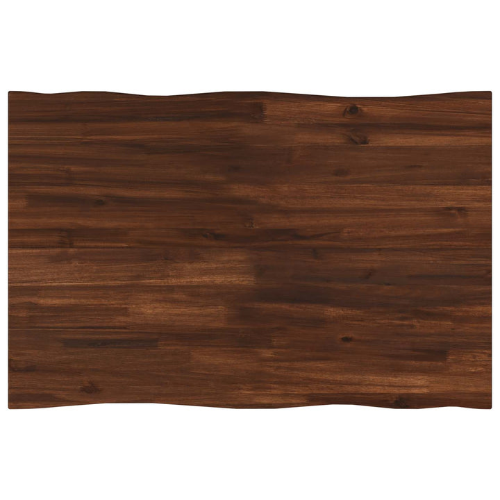 Rektangulært Bordplade 90 x 50 x 3,5 cm Rektangulær Mørk Brun