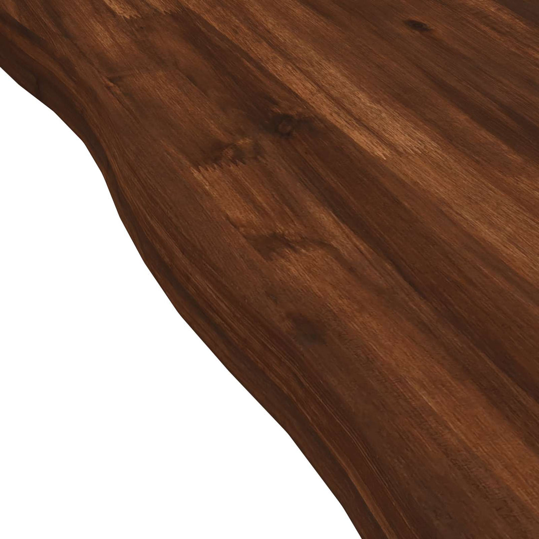 Rektangulært Bordplade 90 x 50 x 3,5 cm Rektangulær Mørk Brun