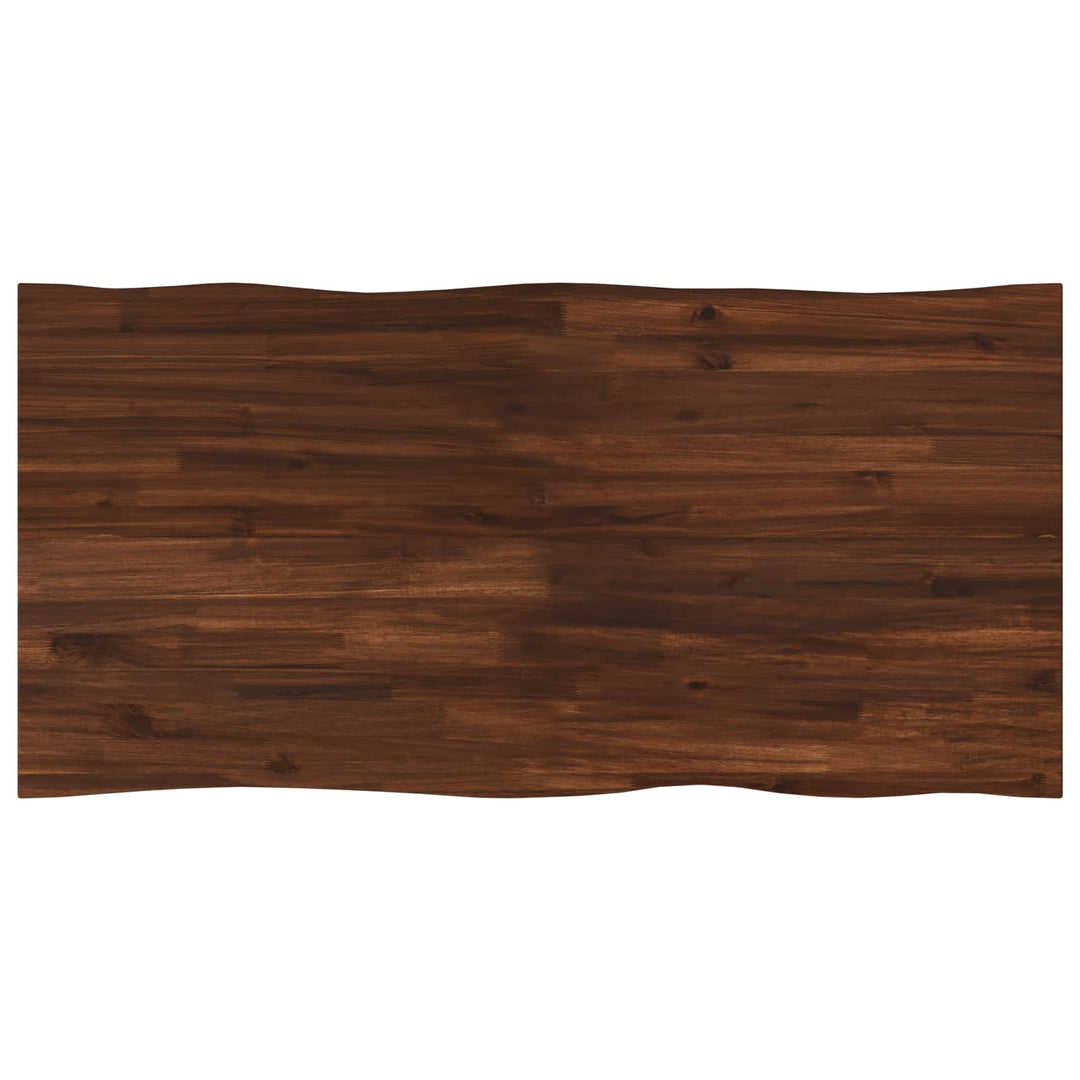 Rektangulært Bordplade 90 x 50 x 3,5 cm Rektangulær Mørk Brun