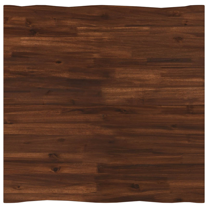 Rektangulært Bordplade 70 x 70 x 3,5 cm Firkantet Mørk Brun