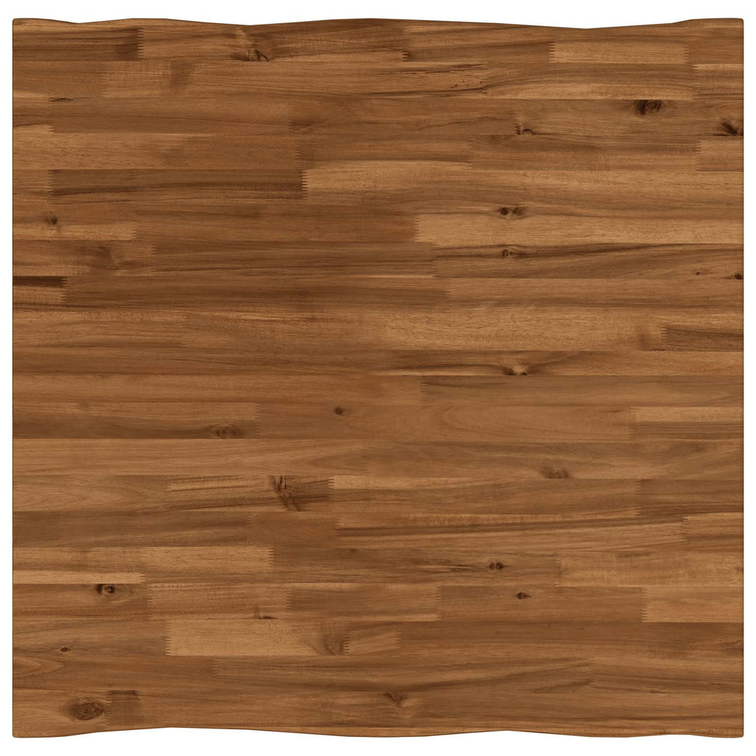 Rektangulært Bordplade 70 x 70 x 3,5 cm Firkantet Naturfarvet