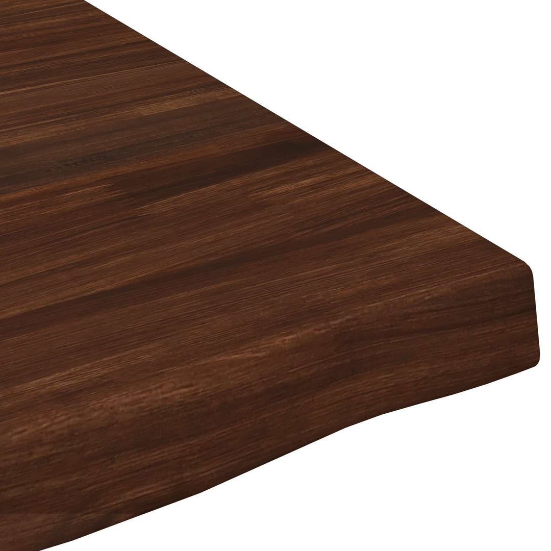 Rektangulært Bordplade 90 x 50 x 3,5 cm Rektangulær Mørk Brun