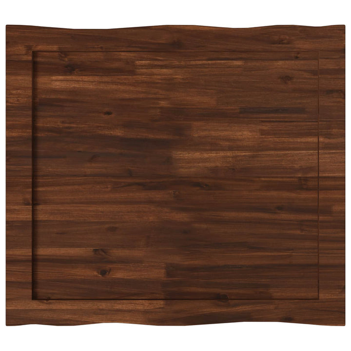 Rektangulært Bordplade 90 x 50 x 3,5 cm Rektangulær Mørk Brun