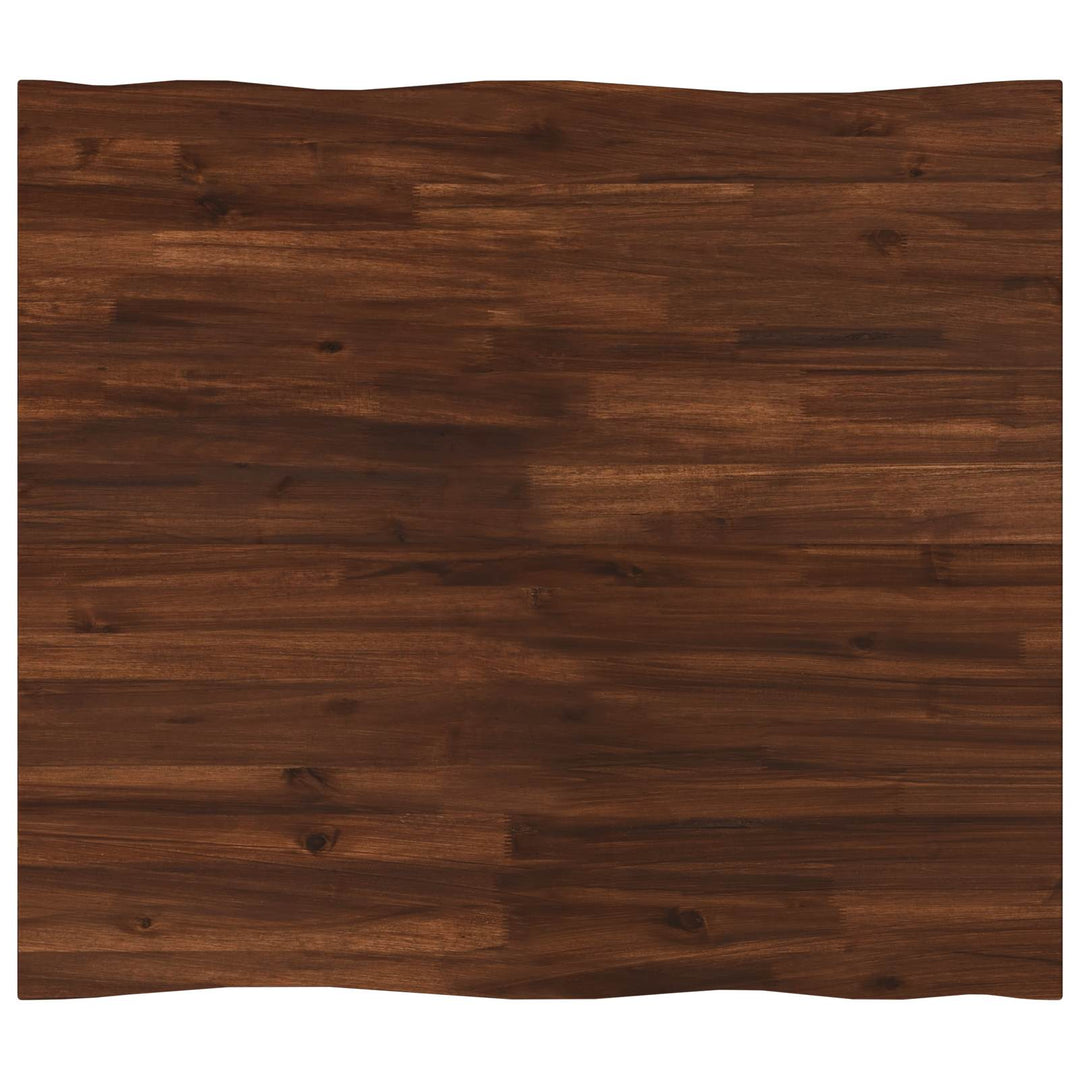 Rektangulært Bordplade 90 x 50 x 3,5 cm Rektangulær Mørk Brun