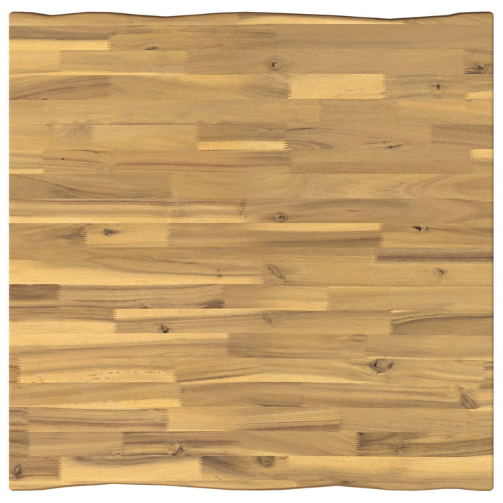 60 x 55 x 75 cm Massivt Akacietræ Hvid og sort Rektangulær