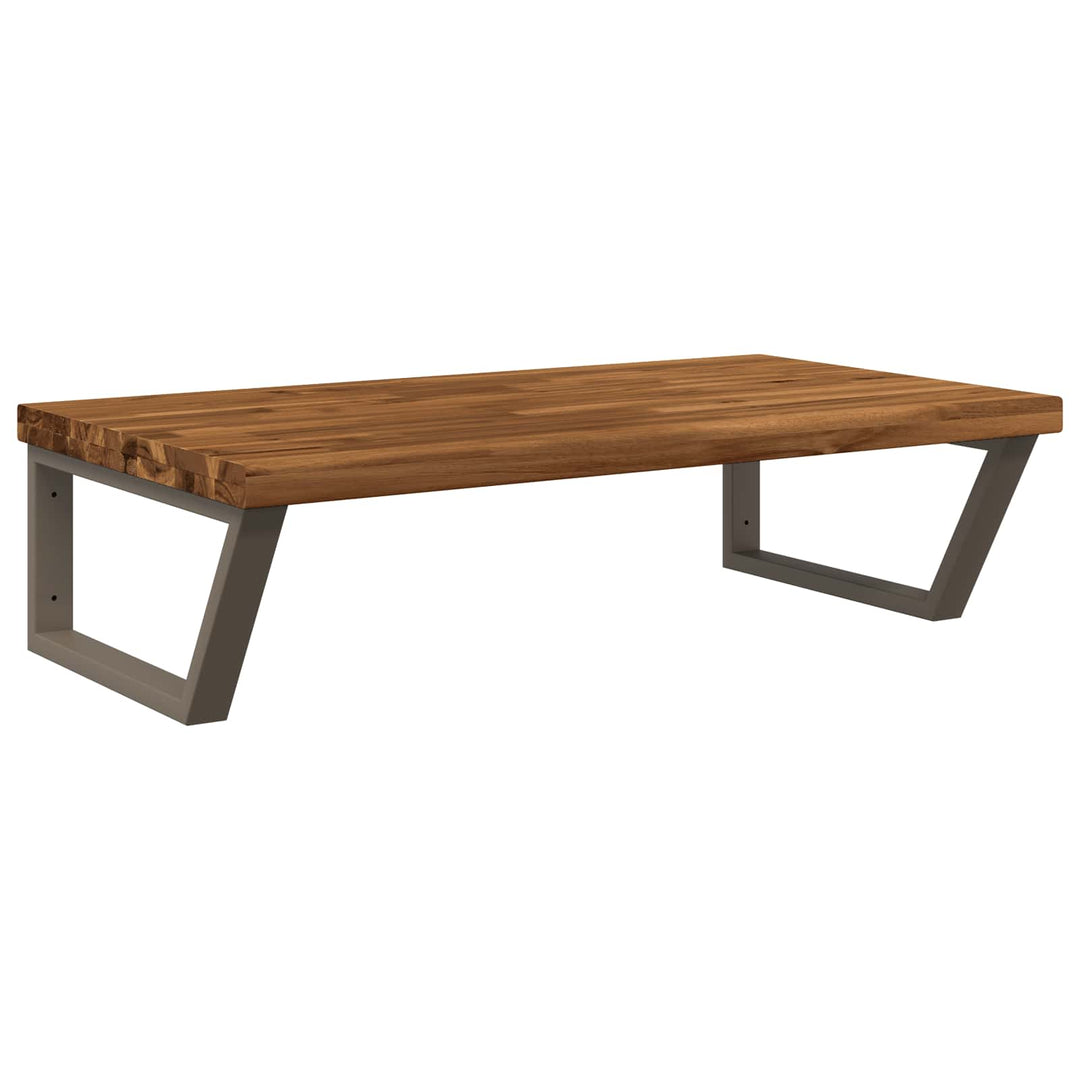 Live Edge Væghylde til Vask Naturlig og Kaffe 100 x 50 x 24 cm
