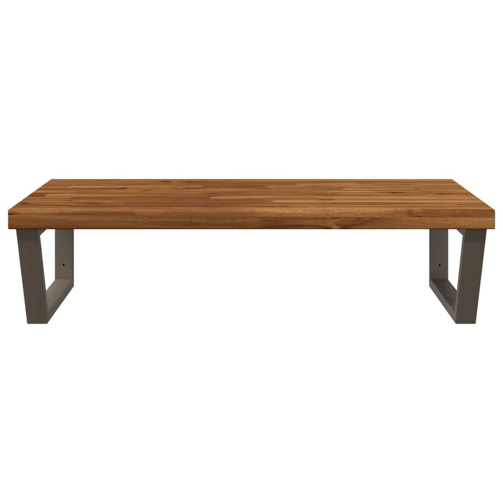 Live Edge Væghylde til Vask Naturlig og Kaffe 100 x 50 x 24 cm