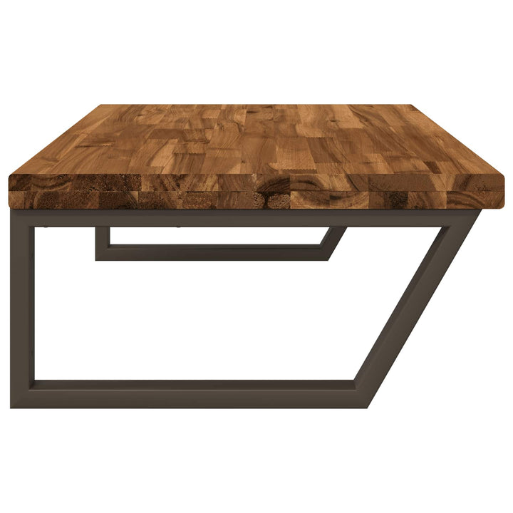 Live Edge Væghylde til Vask Naturlig og Kaffe 100 x 50 x 24 cm