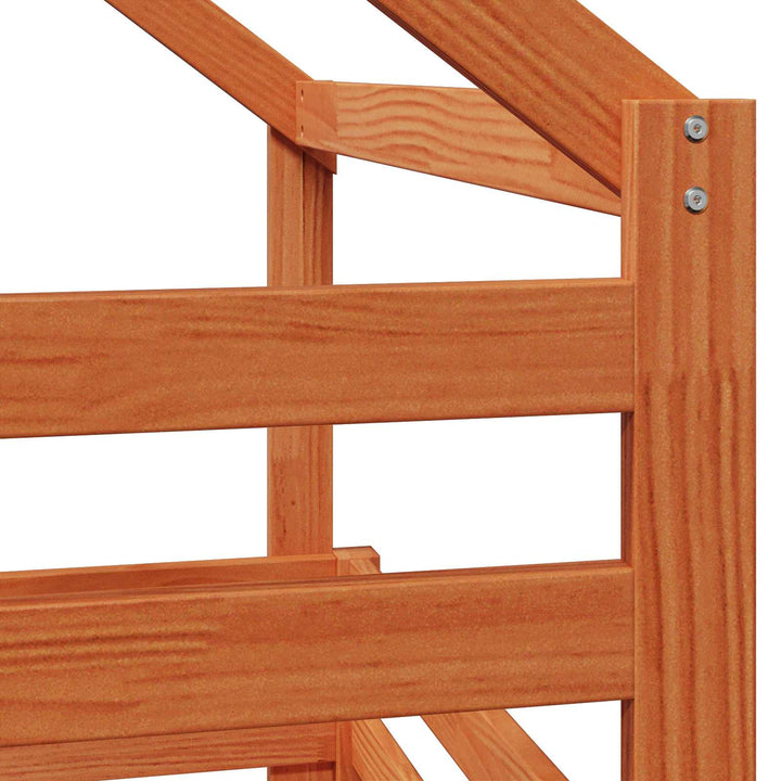 Hemsengramme VoksBrun 90 x 190 cm Massivt fyrretræ