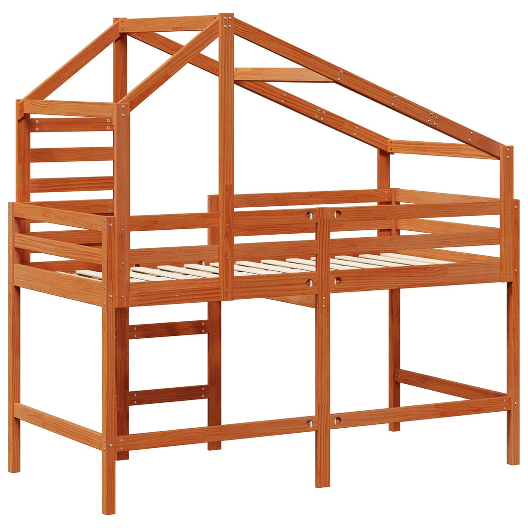 Hemsengramme VoksBrun 90 x 190 cm Massivt fyrretræ