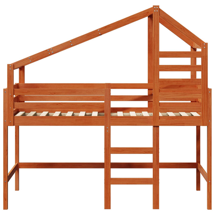 Hemsengramme VoksBrun 90 x 190 cm Massivt fyrretræ
