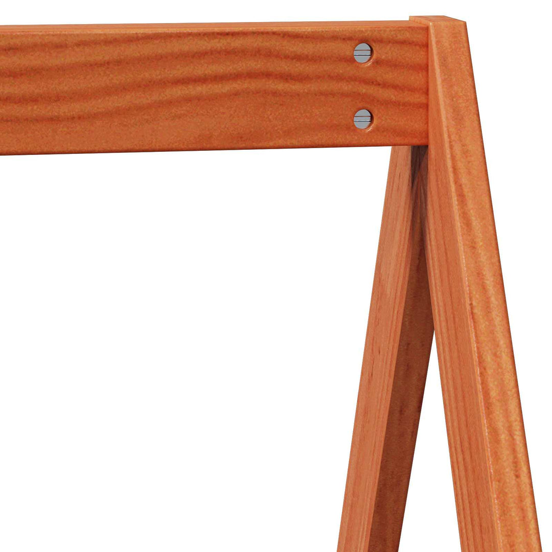 Hemsengramme VoksBrun 90 x 190 cm Massivt fyrretræ