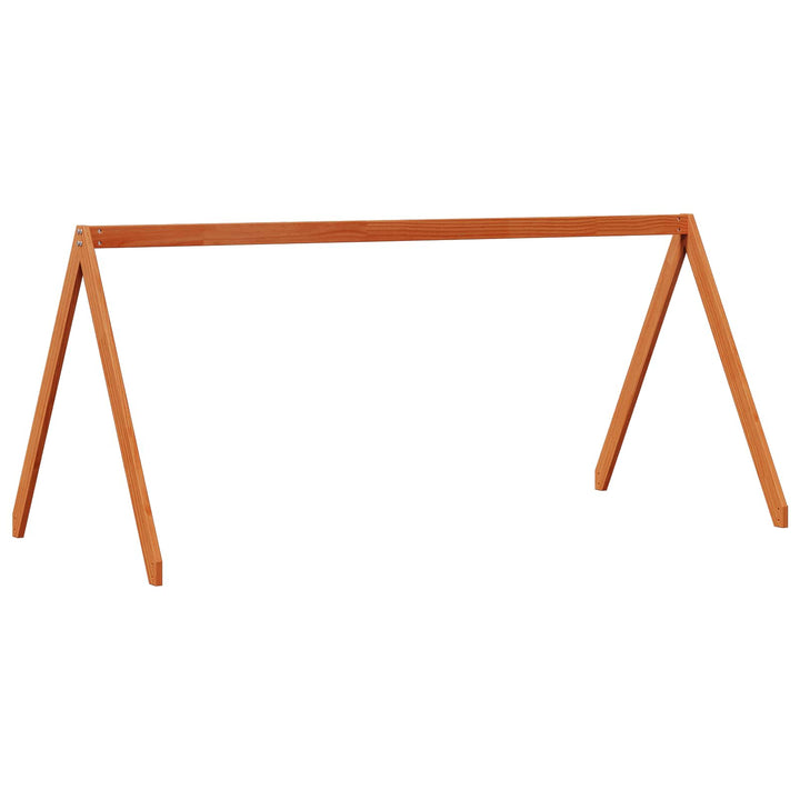 Hemsengramme VoksBrun 90 x 190 cm Massivt fyrretræ