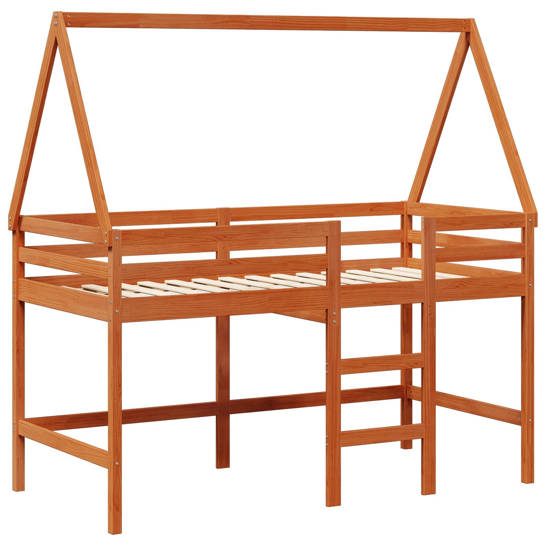 Hemsengramme VoksBrun 90 x 190 cm Massivt fyrretræ