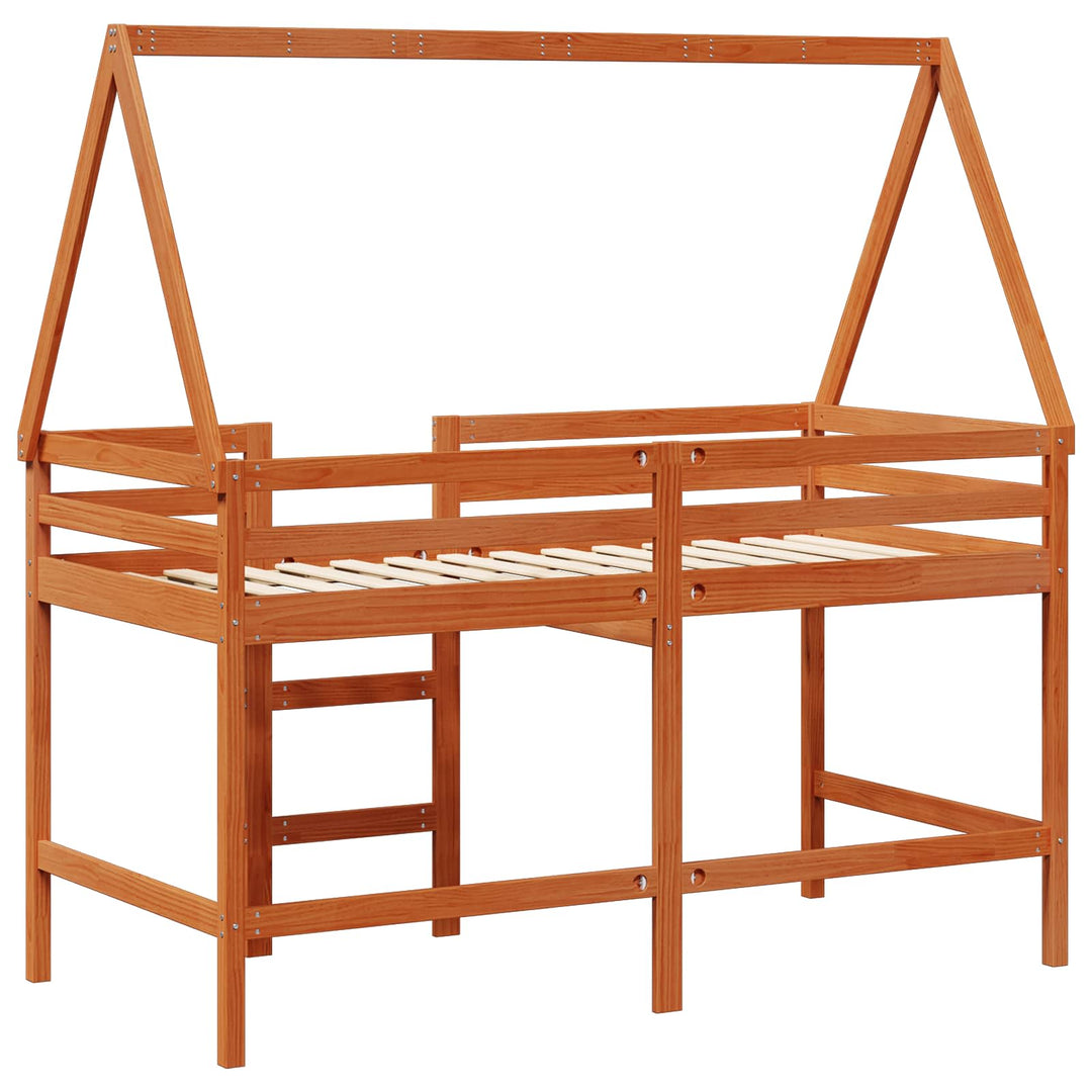 Hemsengramme VoksBrun 90 x 190 cm Massivt fyrretræ