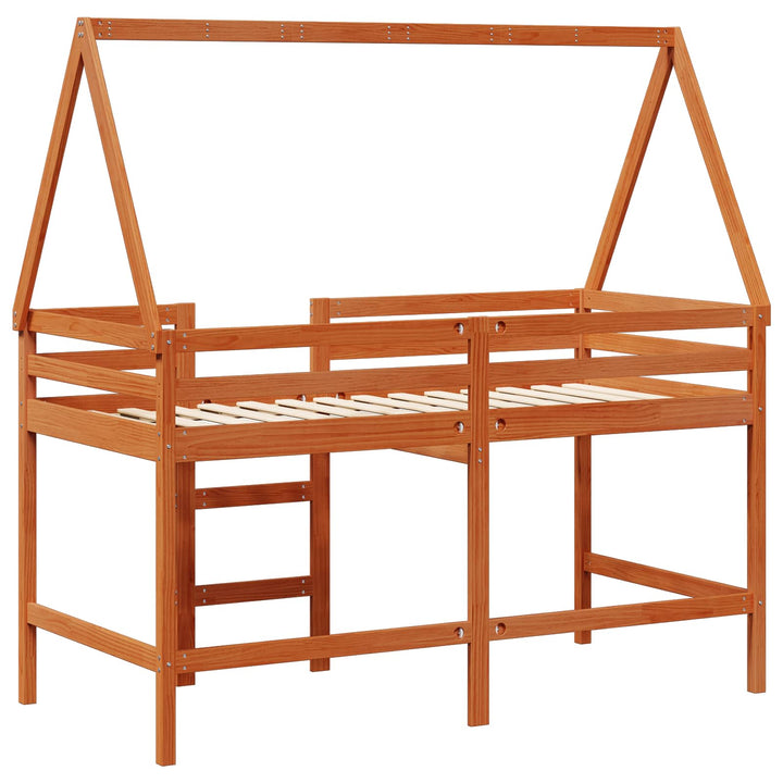 Hemsengramme VoksBrun 90 x 190 cm Massivt fyrretræ