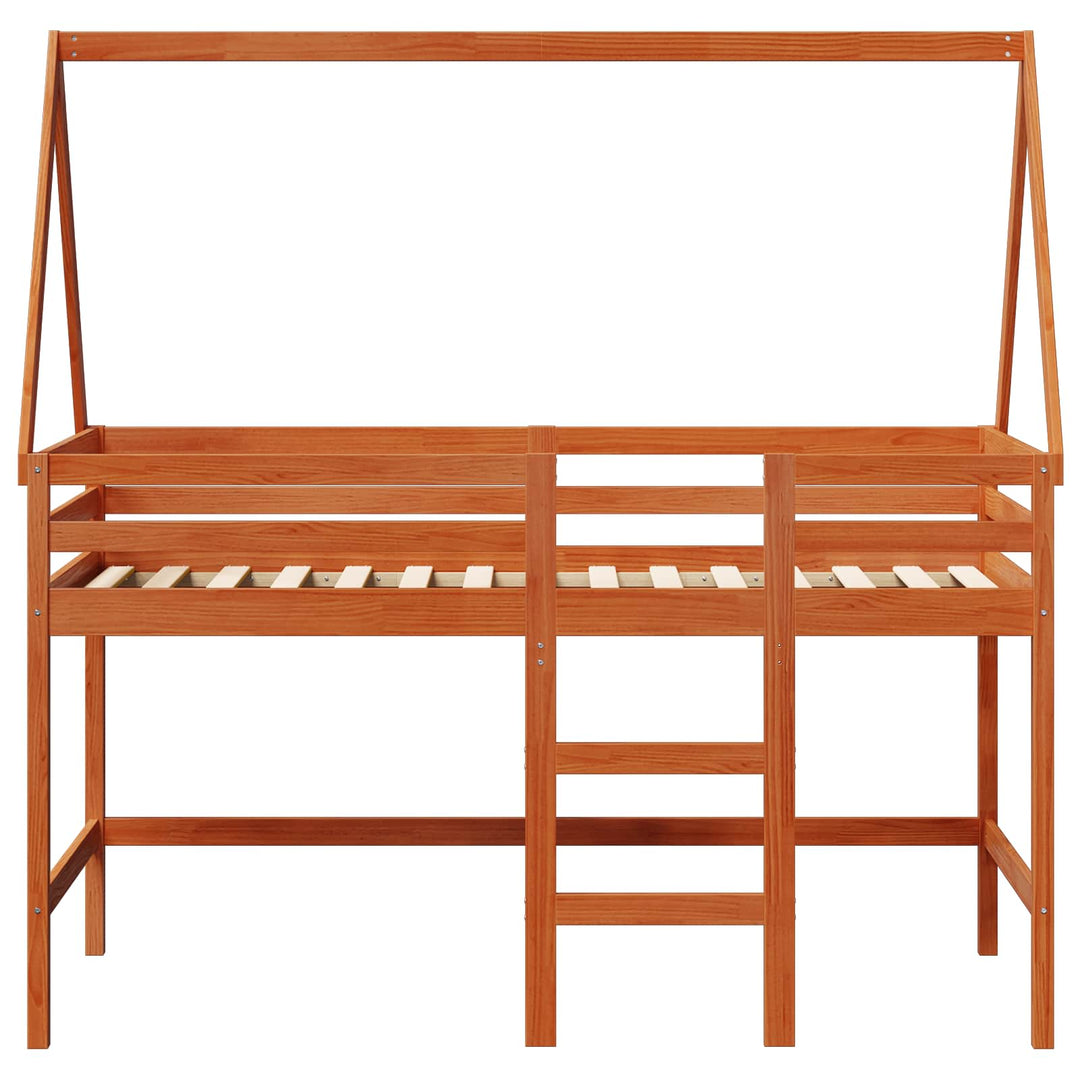 Hemsengramme VoksBrun 90 x 190 cm Massivt fyrretræ