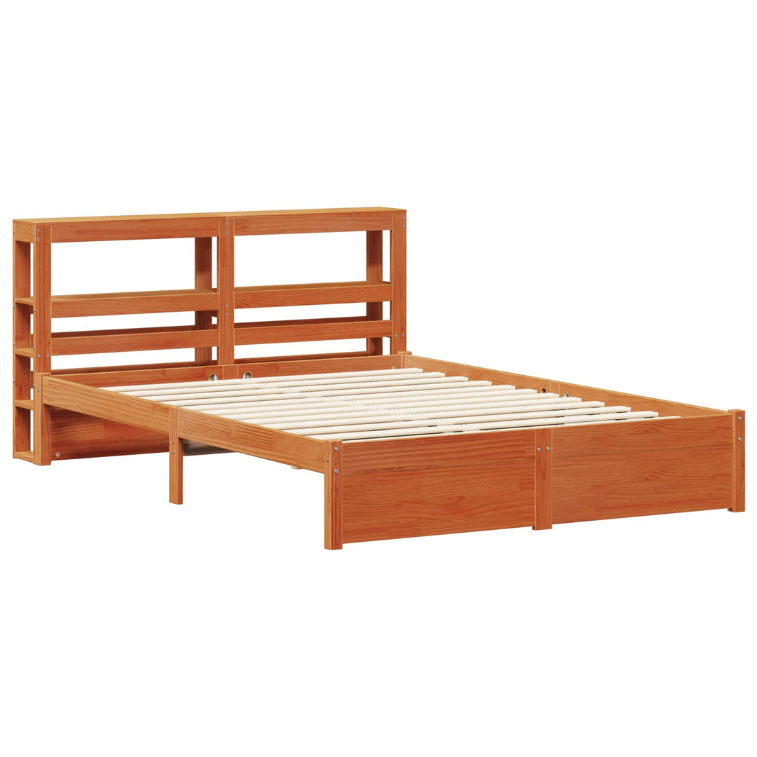 Sengestel Voks brun 120 x 200 cm Massivt fyrretræ