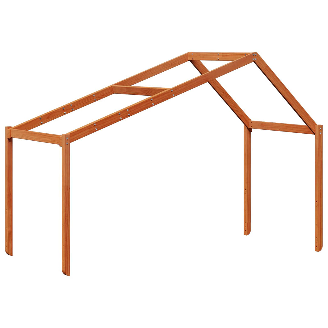 Hemsengramme Voksbrun 90 x 190 cm Massivt fyrretræ