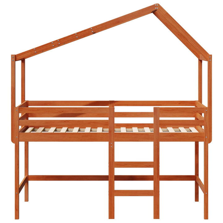 Hemsengramme Voksbrun 90 x 190 cm Massivt fyrretræ