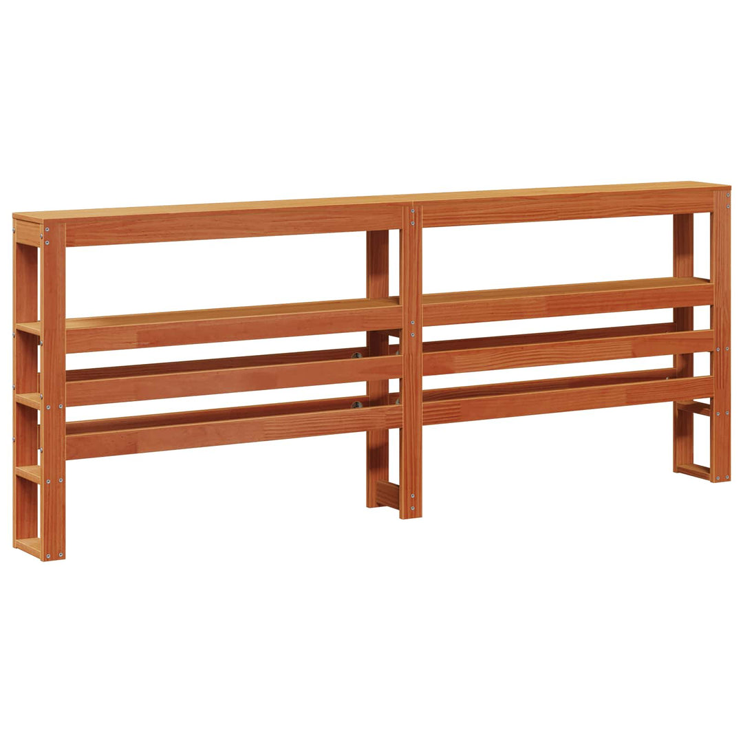 Sengestel Voks brun 180 x 200 cm Massivt fyrretræ