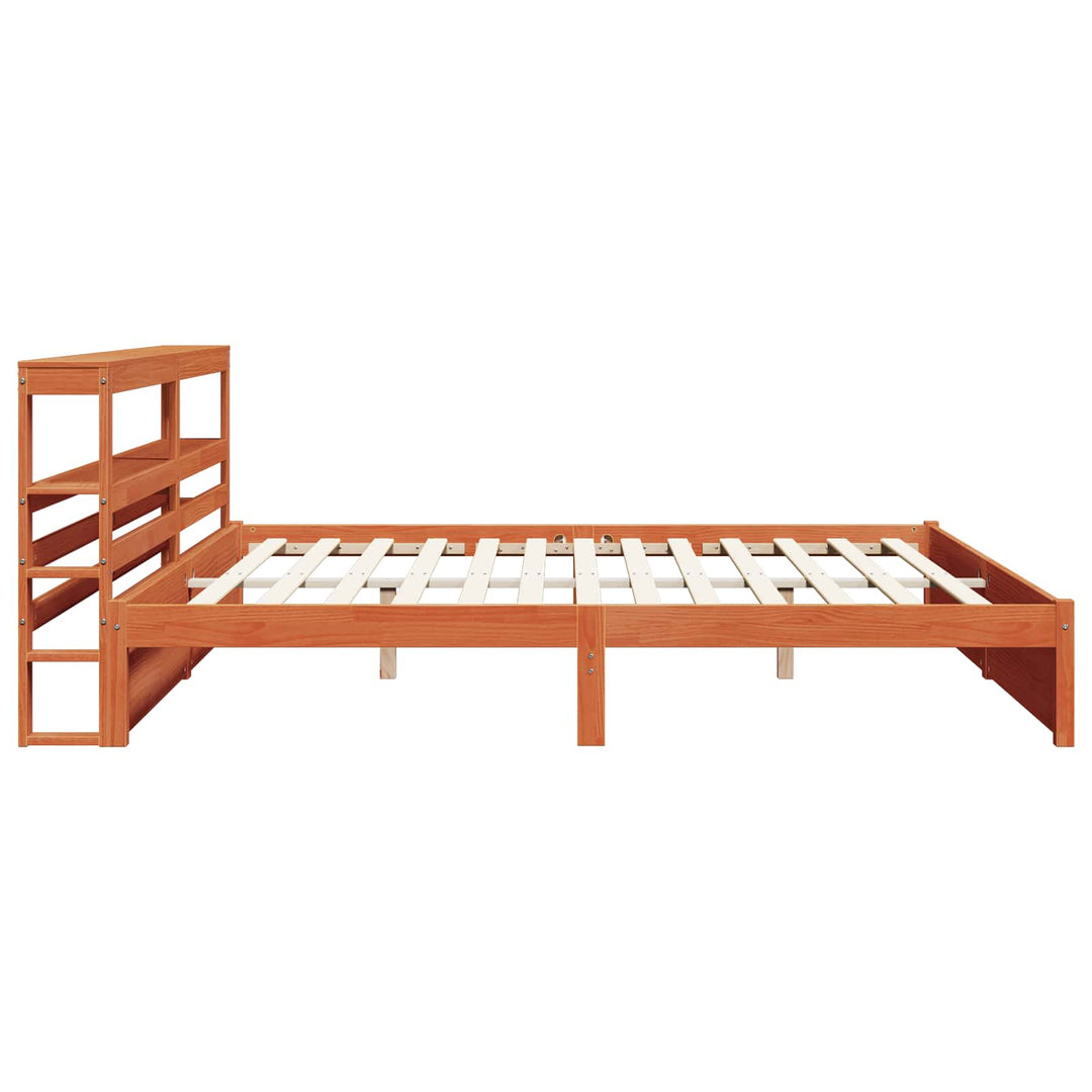 Sengestel Voks brun 180 x 200 cm Massivt fyrretræ