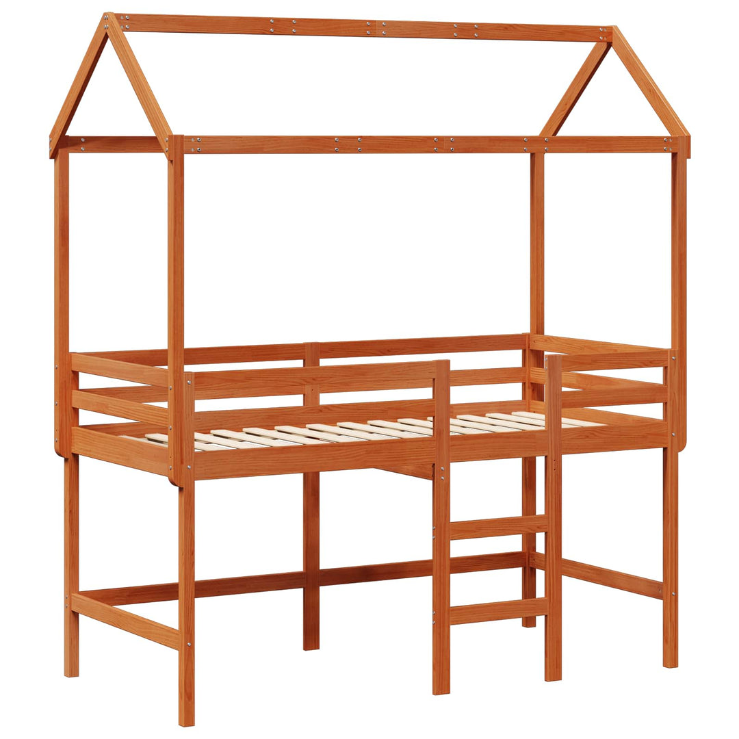 Hemsengramme VoksBrun 90 x 190 cm Massivt fyrretræ