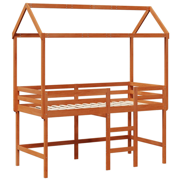Hemsengramme VoksBrun 90 x 190 cm Massivt fyrretræ
