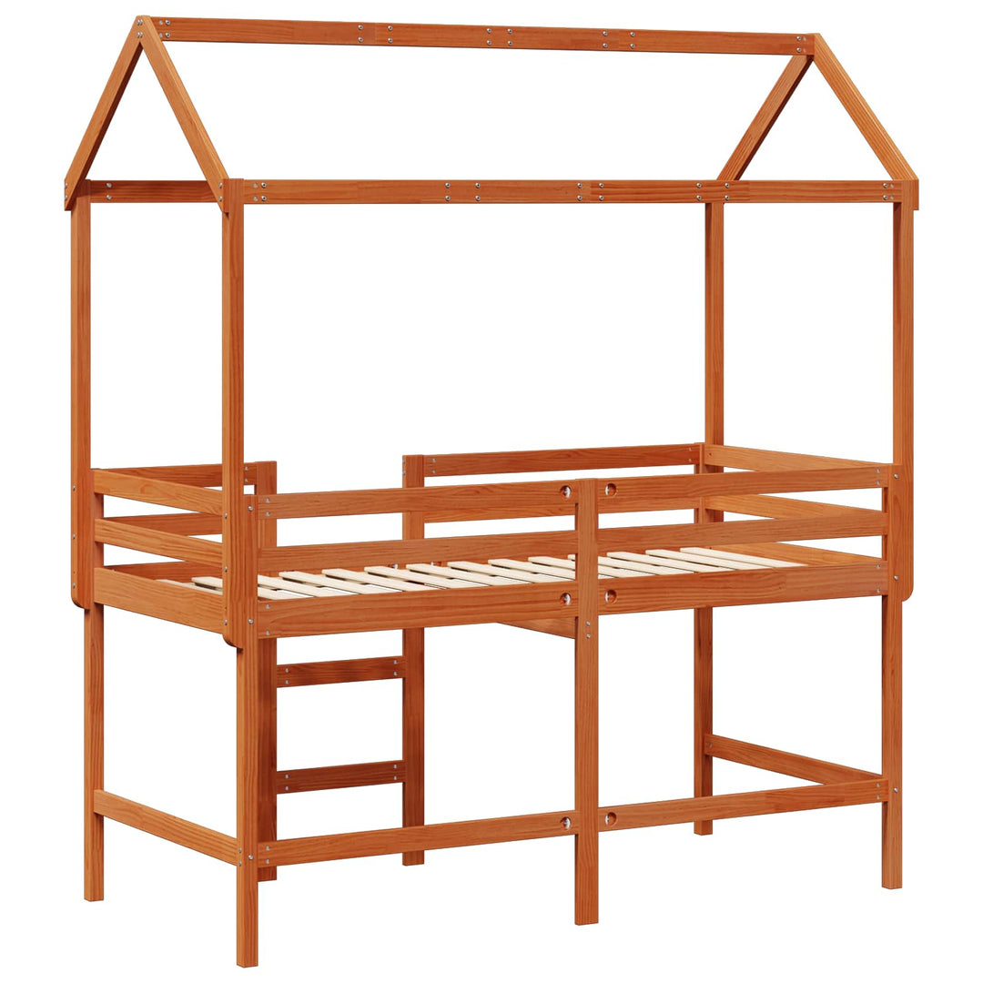 Hemsengramme VoksBrun 90 x 190 cm Massivt fyrretræ