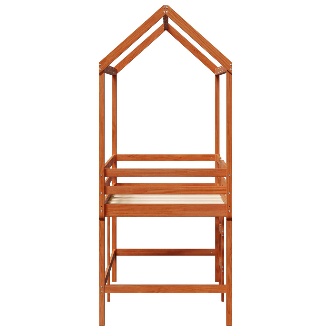 Hemsengramme VoksBrun 90 x 190 cm Massivt fyrretræ