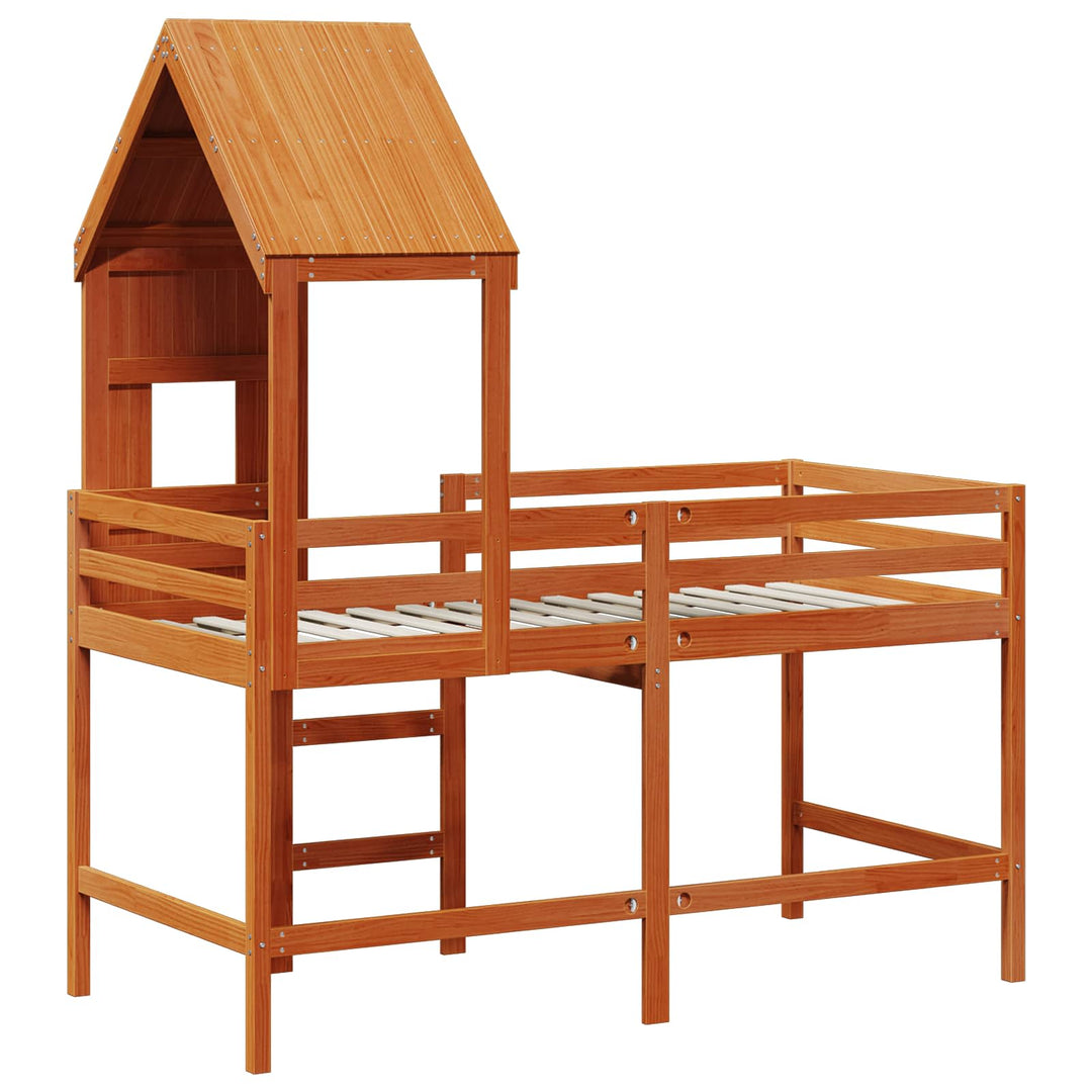 Hemsengramme VoksBrun 90 x 190 cm Massivt fyrretræ