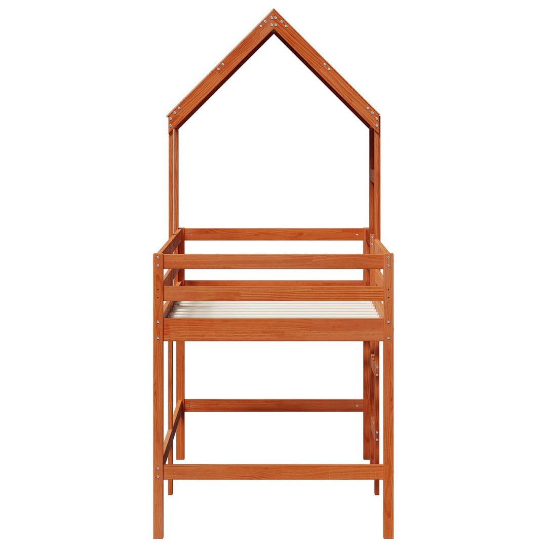 Hemsengramme VoksBrun 90 x 190 cm Massivt fyrretræ