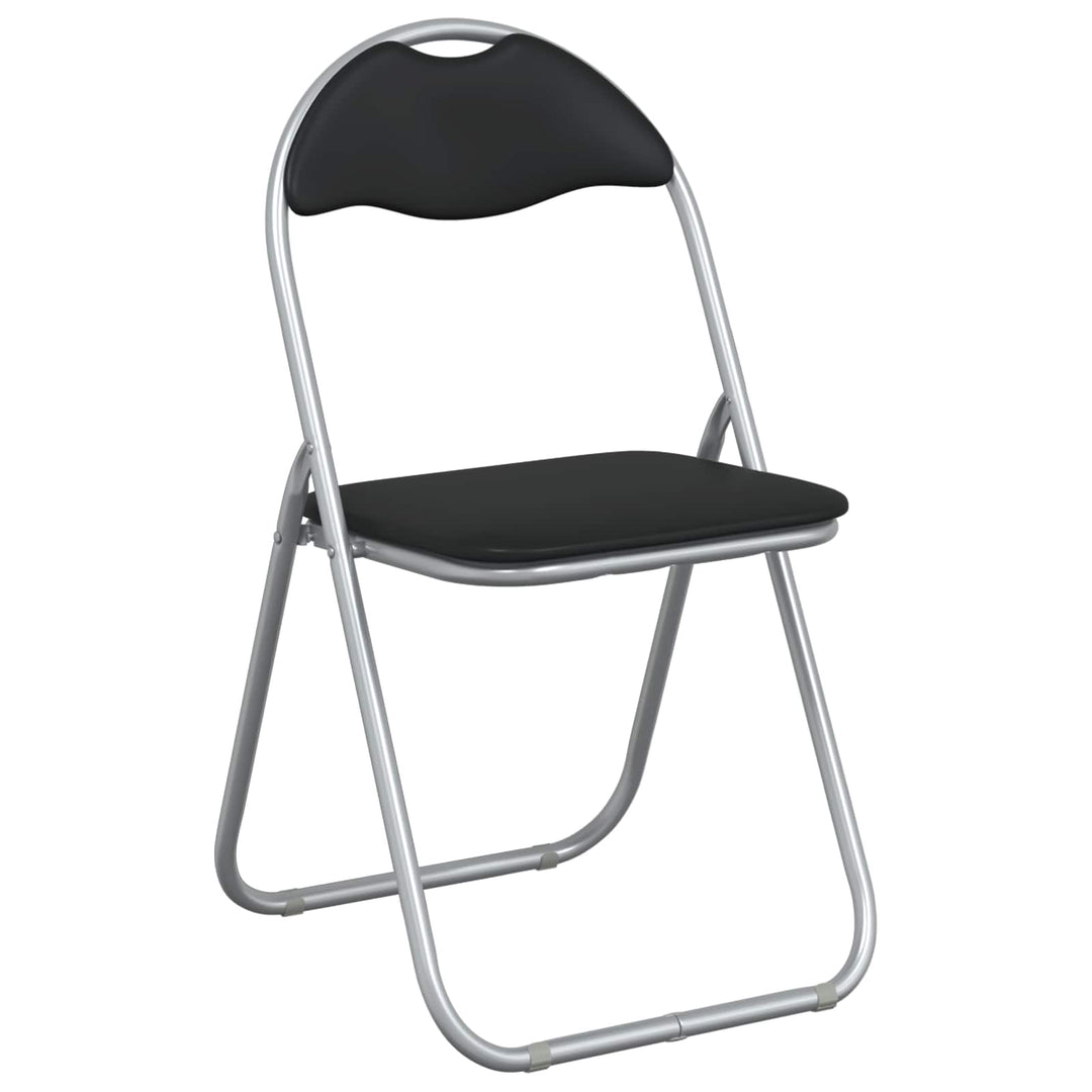 Sammenklappelig stol 2 pcs Sort og grå 48 x 43,5 x 81 cm