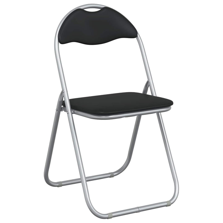 Sammenklappelig stol 2 pcs Sort og grå 48 x 43,5 x 81 cm