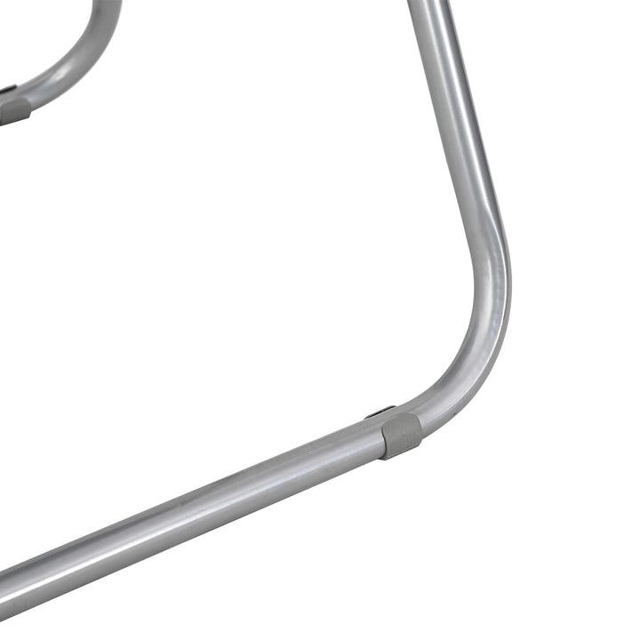 Sammenklappelig stol 8 pcs Sort og grå 48 x 43,5 x 81 cm