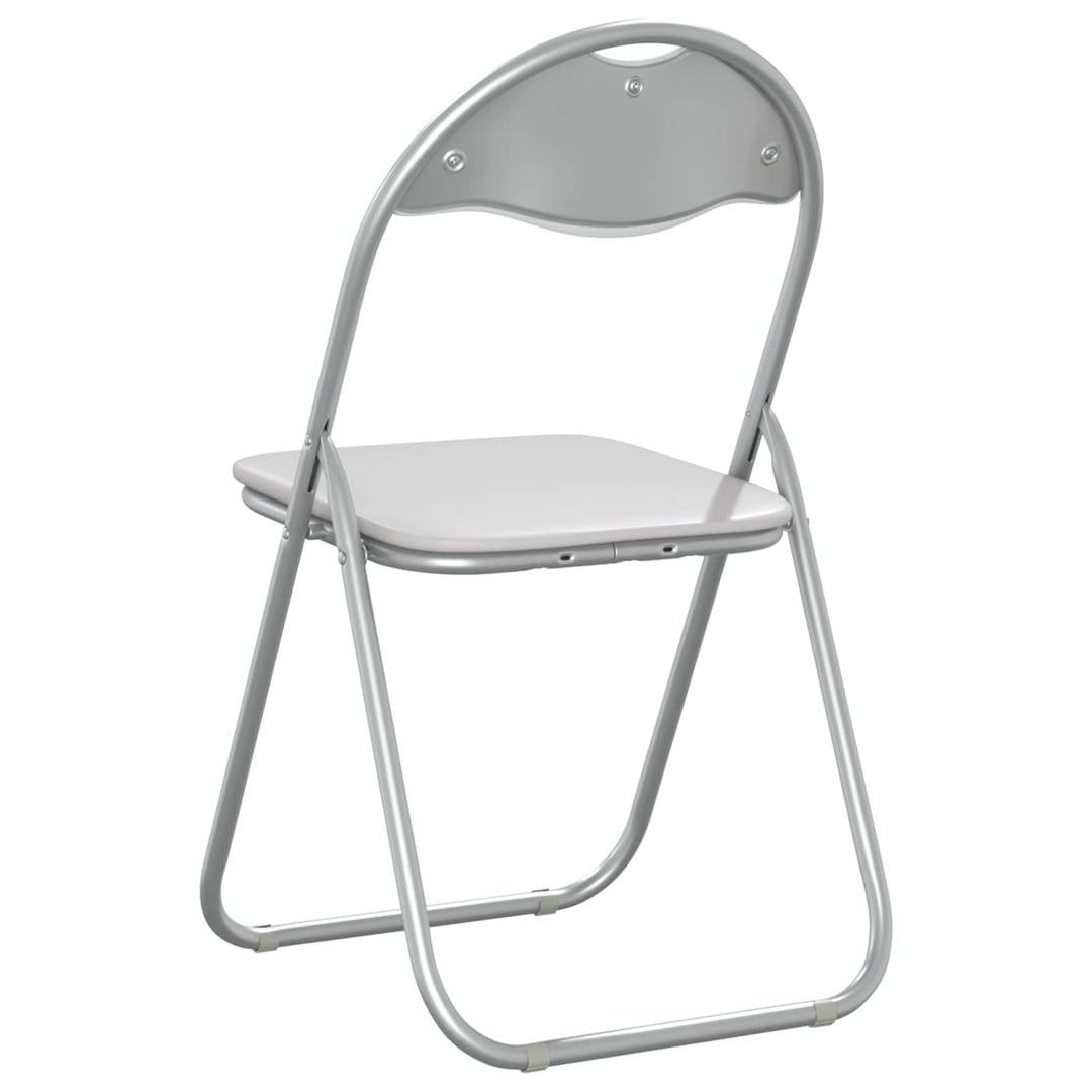 Sammenklappelig stol 8 pcs Hvid og Grå 48 x 43,5 x 81 cm