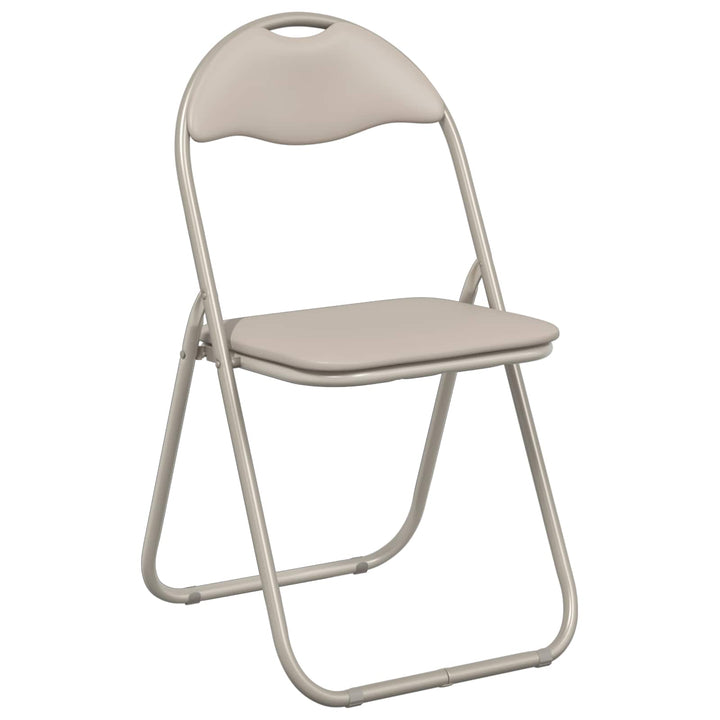 Sammenklappelig stol 8 pcs Sandfarvet 48 x 43,5 x 81 cm
