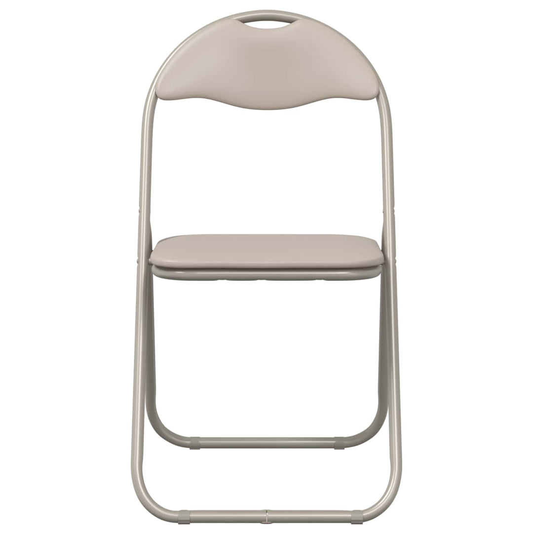 Sammenklappelig stol 8 pcs Sandfarvet 48 x 43,5 x 81 cm