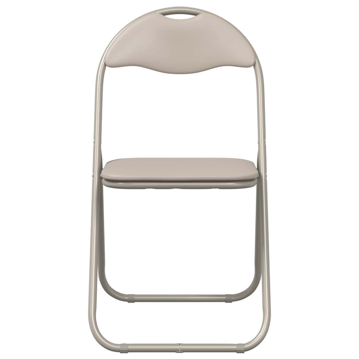 Sammenklappelig stol 8 pcs Sandfarvet 48 x 43,5 x 81 cm