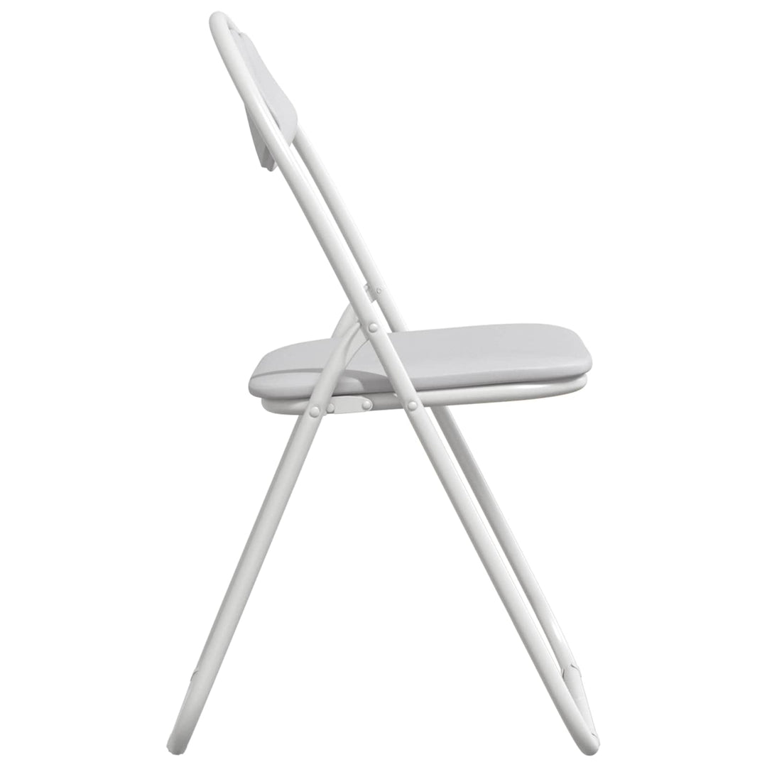 Sammenklappelig stol 2 pcs Hvid 48 x 43,5 x 81 cm Faux læder