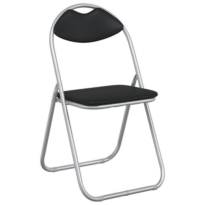 Sammenklappelig stol 8 pcs Sort og grå 48 x 43,5 x 81 cm