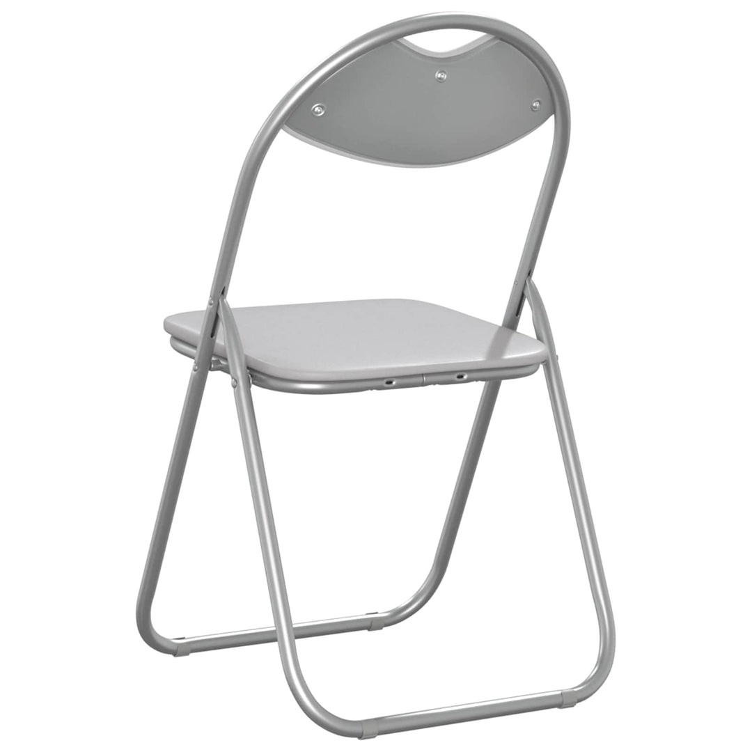 Sammenklappelig stol 8 pcs Hvid og Grå 48 x 43,5 x 81 cm
