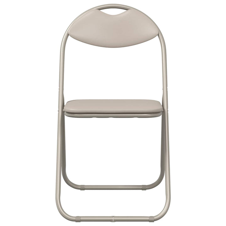 Sammenklappelig stol 8 pcs Sandfarvet 48 x 43,5 x 81 cm