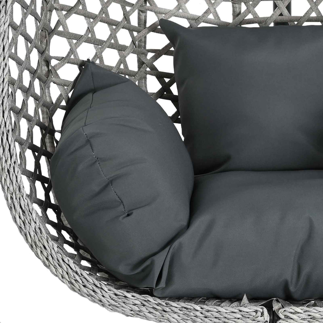 Hængestol uden stativ Anthracit og grå 92 x 57,5 x 110 cm