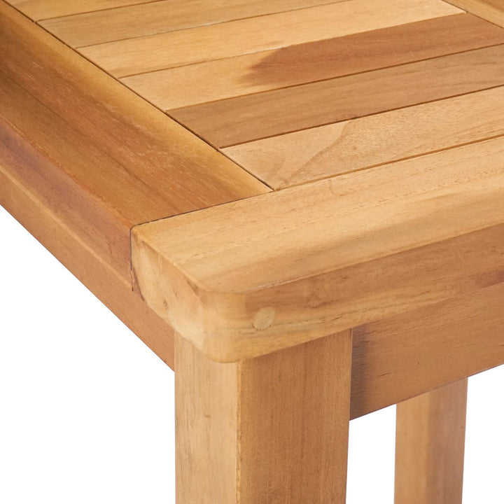 Barbord Naturfarvet 60 x 60 x 105 cm Massiv Teak