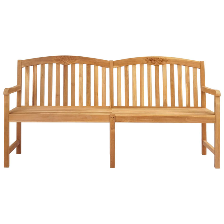 Håndskåret Rosenbænk 150 x 60 x 90 cm Massiv Teaktræ