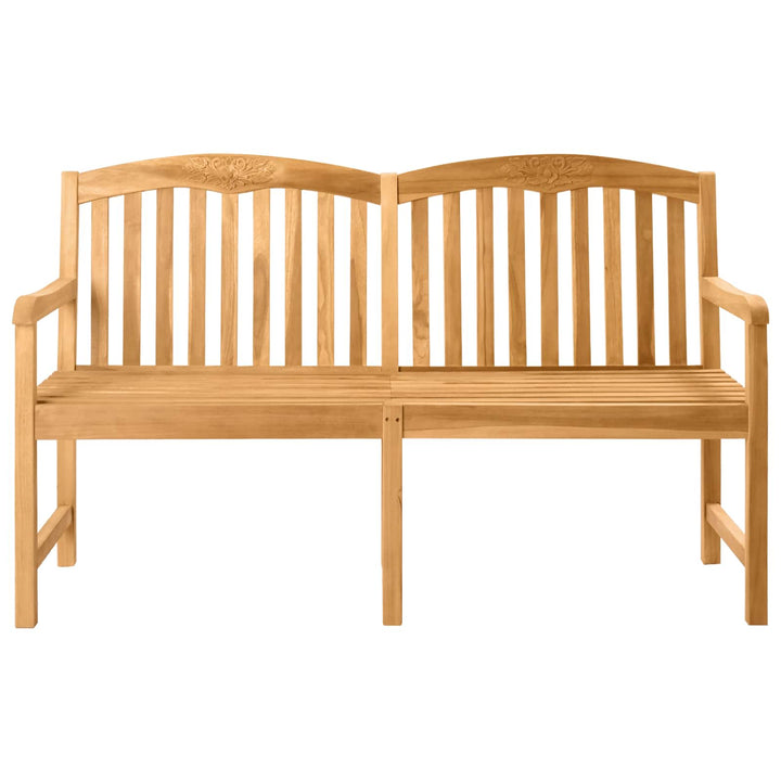 Håndskåret Rosenbænk 179,5 x 61 x 90 cm Massiv Teaktræ
